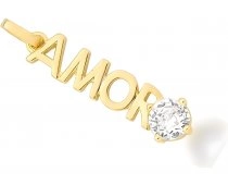 Dije Oro 18k Laminado Mujer Palabra Amor Con Piedra Bellanel Dije Oro 18k Laminado Mujer Palabra Amor Con Piedra Bellanel